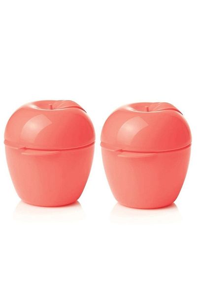 Tupperware Apple Sakla 2-Piece Spice Rack Storage Container Pink Hsgl