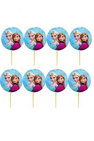 Dizayn Parti Evi 20li Elsa Kürdan Karlar Ülkesi Frozen Temalı Parti Pasta Süs...