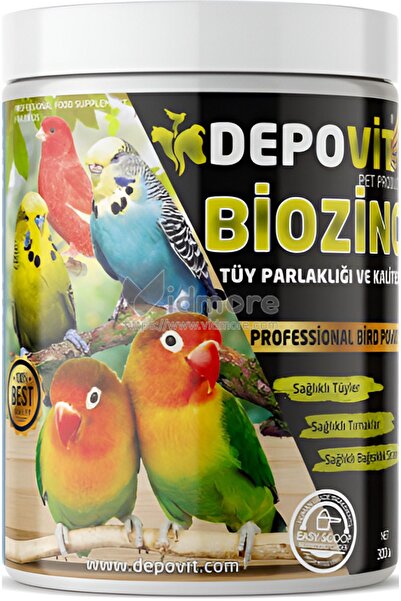 DEPOVİT Depovit Biozinc Biotin 300gr - MUHABBET KUŞU - PAPAĞAN - KANARYA VB