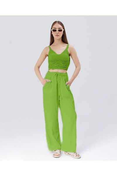 POD Oversize Linen Blended Plaszo Pants
