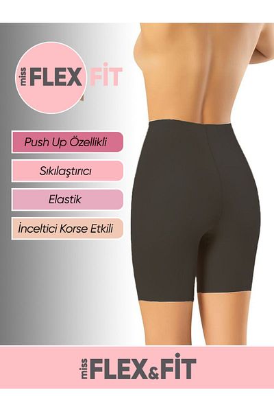 MissFlex Fit High Waist Laser Cut Silicone Shorts Corset - Belly and Basen Recovery