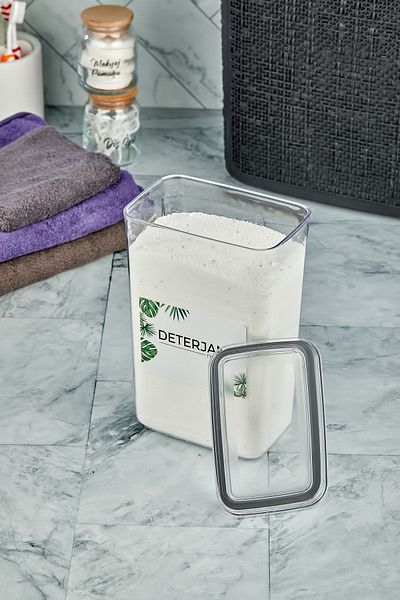 FBZhome Δοχείο αποθήκευσης απορρυπαντικού Mica 2900 ml με καπάκι κενού