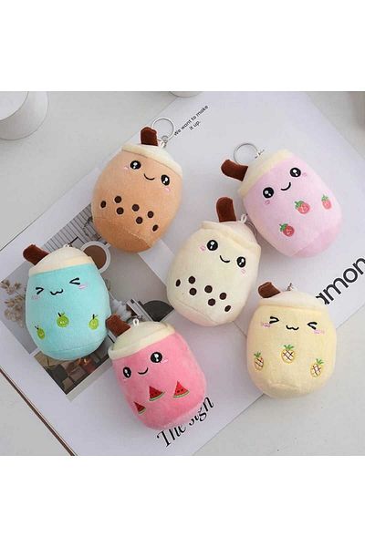 Meyra Accessories Milshake Cute Plush Keychain - Bag Accessory, Gift, 1 Piece