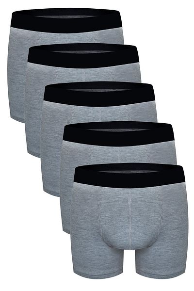 darkzone Ανδρικά γκρι 5 Πακέτα Cotton Lycra Boxers