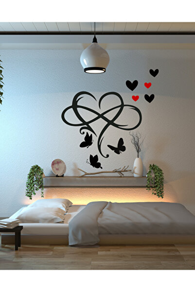 Ayza Tasarım Autocolant pentru camera de pat cu tematică infinite și inimă de...