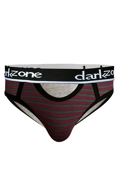 darkzone Ανδρικό ανοιχτό μπροστινό ελαστικό ριγέ Claret Red Slip