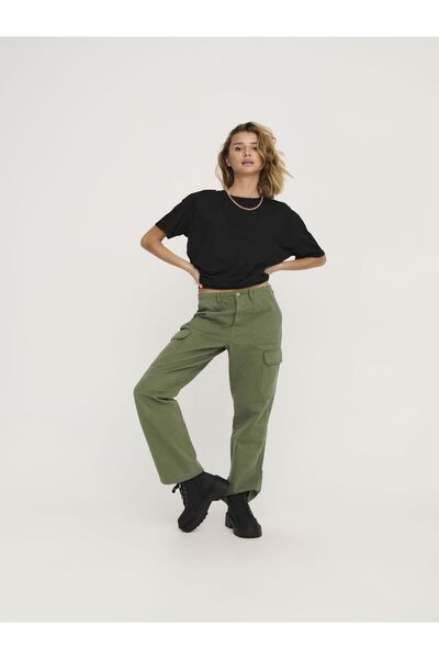 ONLY Cargo-Schlauch Onlmalfy Hohe Taille Locker Geschnitten Cargo-Schlauch