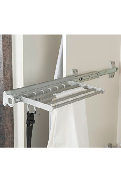 STARAX S-6540 Raylı Aluminyum Pantolon Askılı Kemerlik