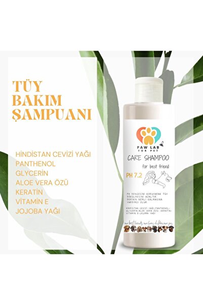 Paw Lab For Pet Kaşıntı Karşıtı Anti Itching Köpek Şampuanı 250 ML & Köpek Bakım Şampuanı 250 ML İkili Set