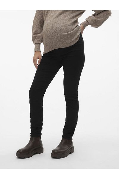 Mama Licious Umstandsjeans mit Slim Fit MLPINE SLIM BLACK JEGGING