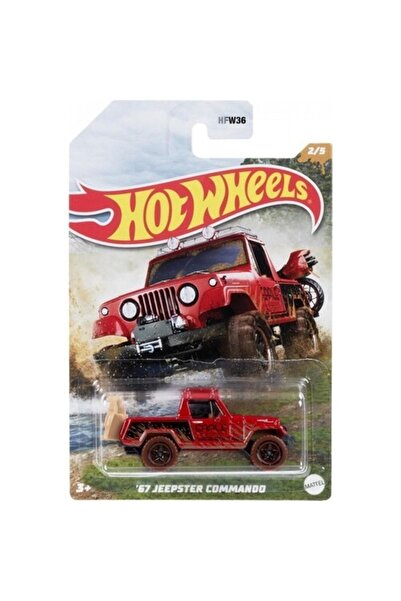 mattel Hotwheels Mud Runner 67 Jeepster Commando Hfw36 Hdh08 Lisanslı Ürün