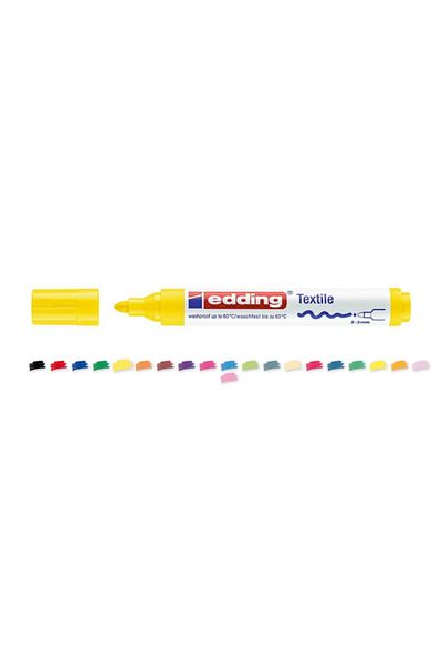 Edding Textile Marker Fabric Painting Pen 2-3 Mm Yellow