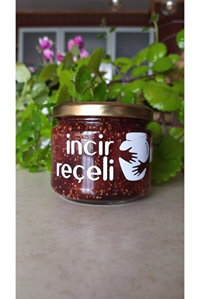KAVANOZUM Ev Yapımı Katkısız Incir Reçeli Cam Kavanoz 400 gr
