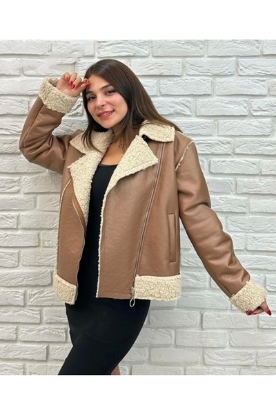 ayakuydur Kadın Taba Kürklü Kaban
