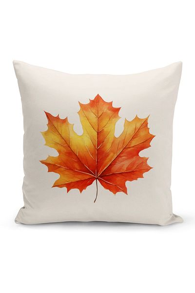 Bertille Home Autumn Series - Double Sided Digital Printed 4-Piece Throw Pillow Set (Halloween Weight)