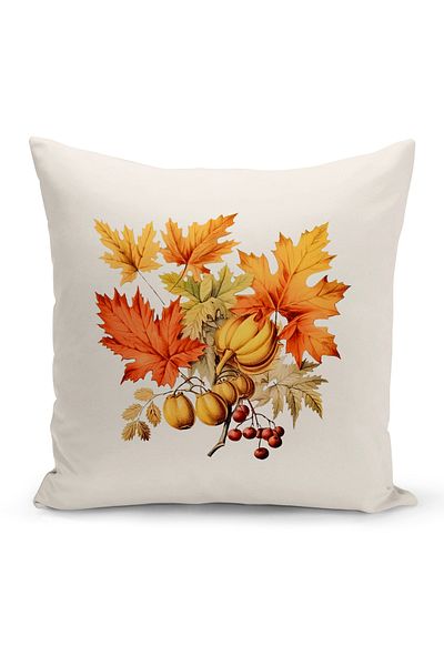 Bertille Home Autumn Series - Double Sided Digital Printed Throw Pillow Cover (Halloween Pity Cushion Cover)