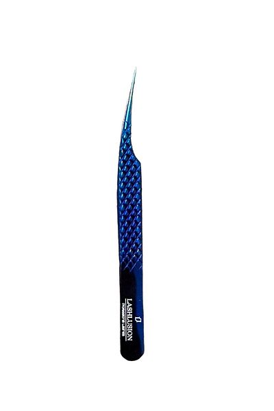 Lashlusion Blue Separator Silk Eyelash - Stainless Steel, Light Body, Fully Covered Wolume Tweezers