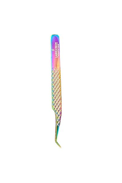 Lashlusion Stainless Steel Light Body - Full Covered Silk Eyelash Tweezers Volume