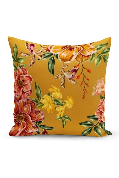 Bertille Home Κάλυμμα μαξιλαριού ριχτάρι σειράς Classic με ψηφιακή εκτύπωση διπλής όψης