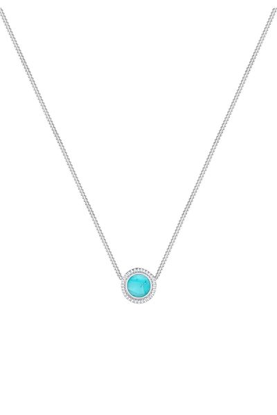 ELLI Halskette Vintage Boho Howlith Anhänger Trend 925 Silber