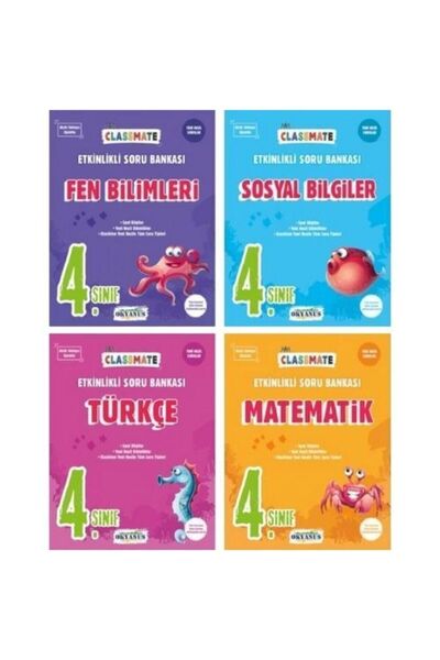 Okyanus Yayınları Okyanus Yayıncılık 4. Sınıf Classmate Soru Bankası Seti