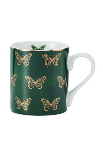 MIKASA 280ml Fine China Butterfly Patterned Mug