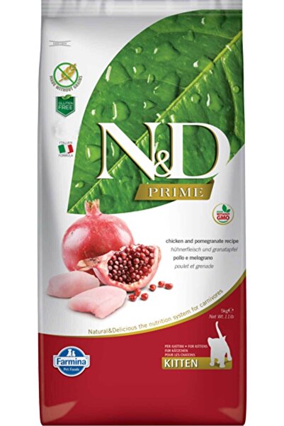 N&D Prime Tahılsız Kitten Tavuk Nar Yavru Kedi Maması 5 Kg
