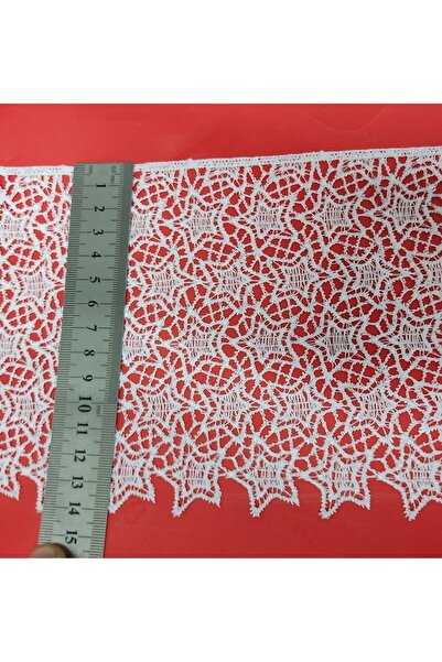DUAYEN Güpür Dantel Kenar Yıldız Desen 2 Metre