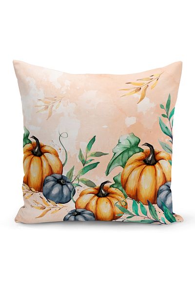 Bertille Home Φθινοπωρινή σειρά - Κάλυμμα μαξιλαριού με ριχτάρι διπλής όψης (κάλυμμα μαξιλαριού Halloween Pity)