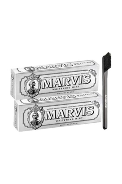 Marvis Whitening Mint Beyazlatıcı Diş Macunu 85 Ml x 2 Adet + Mediım Orta Ser...