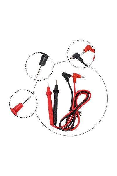Koodmax Multimetre Probu 1000V 10A Test Ölçüm Probu Voltmetre Avometre Kablosu - Prob Kablo