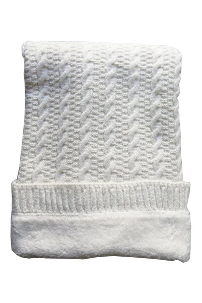 MİSKET BABY Krem Triko Welsoft Bebek Battaniyesi