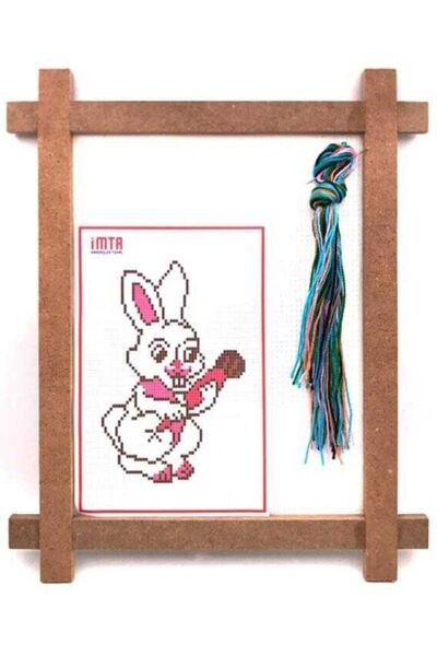 HOBBYRONS Etamin Seti,1 Adet Ahşap, Sanatsal Etamin Seti, Kasnak, Iğne