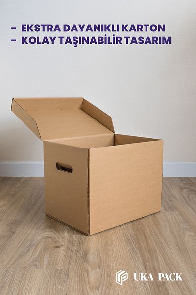 UKAPACK Storage Box with Lid - Storage Pendant - Folder Archive Box (34X31X24) 10 pieces