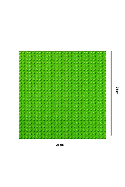 p parti oyunevi Smile Blocks 540 Pieces Plastic Boxed Micro Block with Green Application Floor