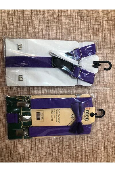 Terry Boy's Bow Tie Strap Suit Set