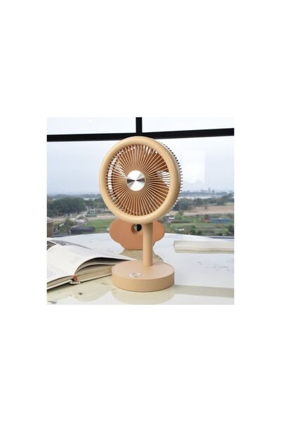 NEVARSA Taşınabilir Mini USB Fan Evde Ofiste Masaüstü 4 Kademeli Dönebilen Ba...