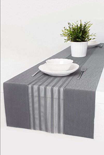 DecoViva 40x140 cm Față de masă Modernă Afumată Runner