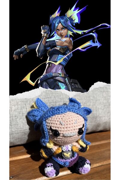 KayNal Valorant Ajanı Örgü Oyuncak Amigurumi