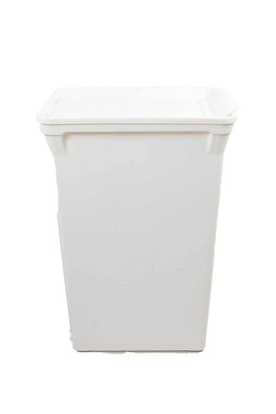 QUTU Πλαστικός κάδος απορριμμάτων Trashbin White 40 L