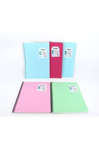 Daphne Defne Nova Spiral Wire A-4 Notebook 96 coli cu rigle