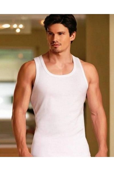 Berrak Men's 12" Jerseys Special Stitched Cotton Classic Sling Tank Top 1020