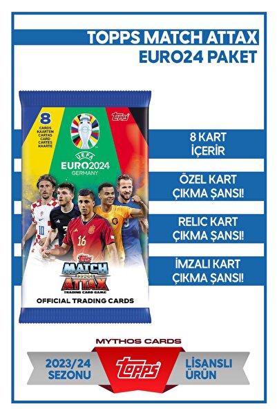 Topps Official Euro 2024 Match Attax - Futbolcu Kartları