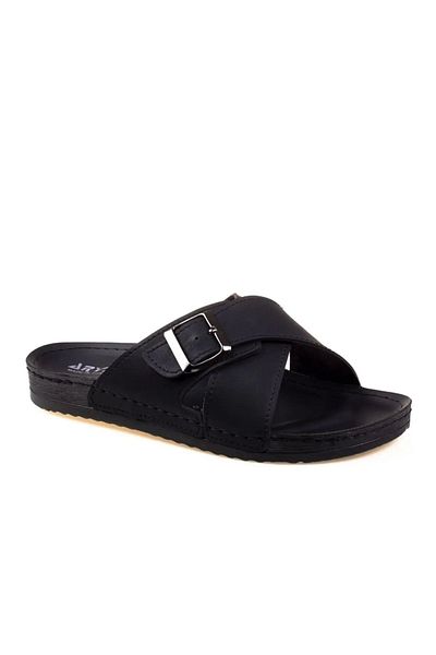 ALTUVATEKS Men's Cross Slippers - Comfort Sole, 100% Antibacterial, for Beach and Daily Use
