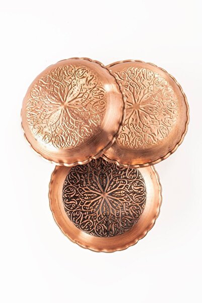 AHCAHOME Copper Snack Bowl Set Breakfast Nuts Jam Set of 6 (10cm X 3cm)