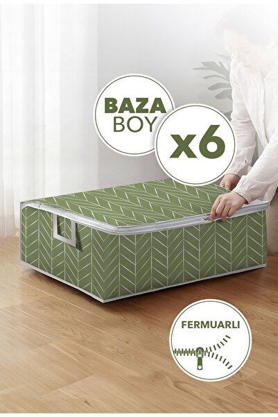 Genel Markalar 6 Adet Kaz Ayağı Desenli Hurc Büyük Boy