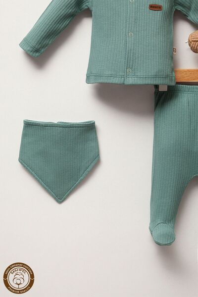 MAHFEL Emerald Forest Dark Green 5-Piece Newborn Baby Hospital Exit Set