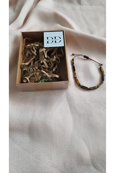 derokas Kaplangözü ve Hematit Doğal Taşlı  Bileklik