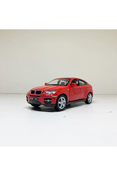 WELLY 1.36 ÖLÇEK KİNSMART LİSANSLI BMW X6 MODEL METAL ARABA KIRMIZI RENK 12 CM