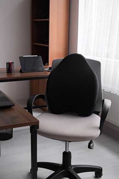 Viscomina Orthopedic Waist Cushion Back Cushion Auto Vehicle Cushion Chair Cushion (orthopedic Product) Black Color